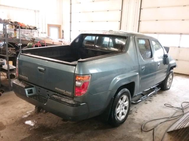 2HJYK16556H560778 - 2006 HONDA RIDGELINE BLUE photo 4