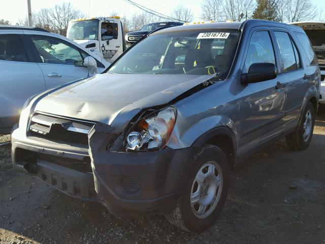 SHSRD78536U436834 - 2006 HONDA CR-V LX GRAY photo 2