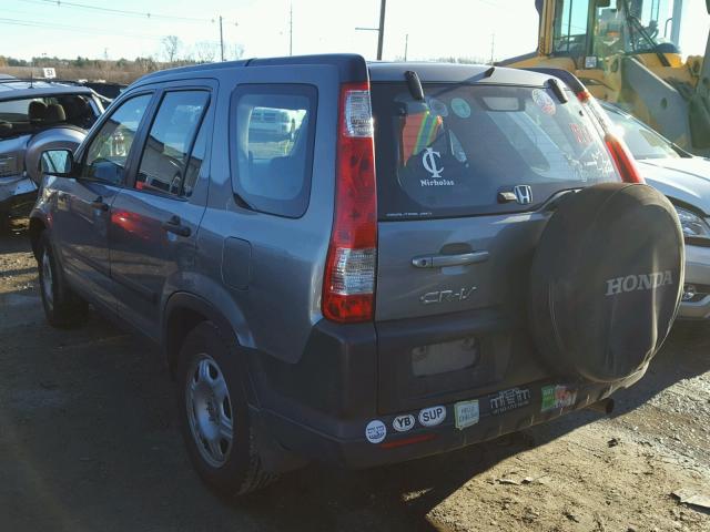 SHSRD78536U436834 - 2006 HONDA CR-V LX GRAY photo 3