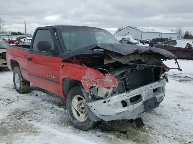 1B7HC16Y6XS185750 - 1999 DODGE RAM 1500 RED photo 1