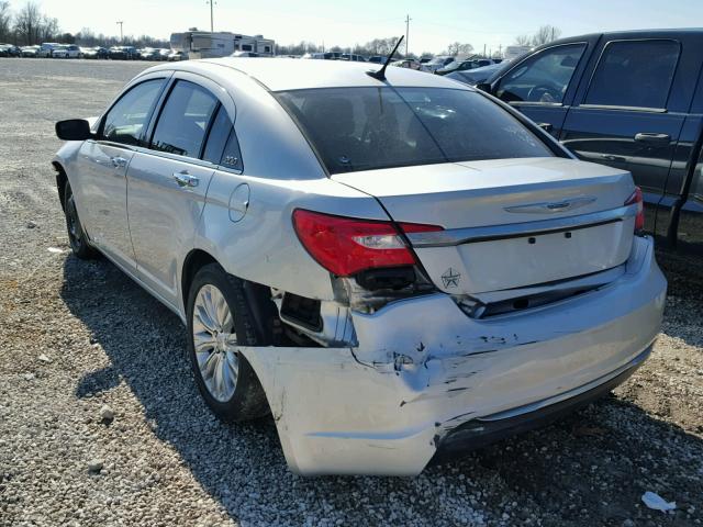 1C3CCBCG8CN264104 - 2012 CHRYSLER 200 LIMITE SILVER photo 3