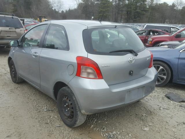 JTDJT923385190513 - 2008 TOYOTA YARIS GRAY photo 3