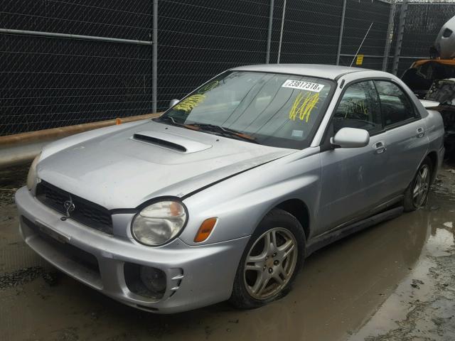 JF1GD29622H501763 - 2002 SUBARU IMPREZA WR SILVER photo 2