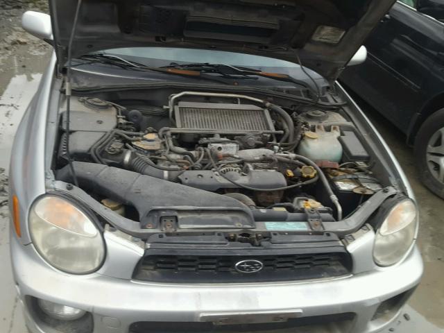 JF1GD29622H501763 - 2002 SUBARU IMPREZA WR SILVER photo 7