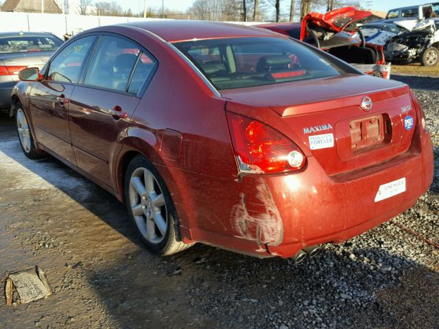 1N4BA41E46C857359 - 2006 NISSAN MAXIMA SE MAROON photo 3