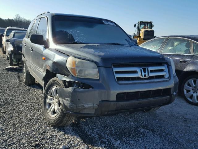 5FNYF18156B010750 - 2006 HONDA PILOT LX GRAY photo 1