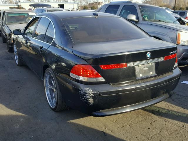 WBAGL63443DP62619 - 2003 BMW 745 I BLACK photo 3