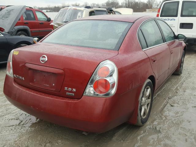 1N4AL11D56C146829 - 2006 NISSAN ALTIMA S RED photo 4