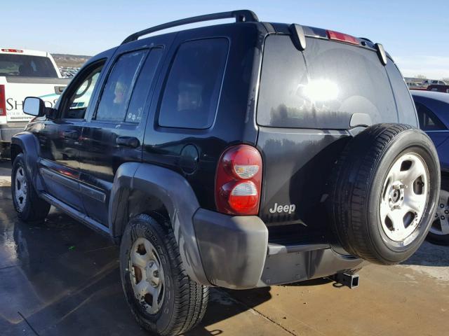 1J4GK48K87W541689 - 2007 JEEP LIBERTY SP BLACK photo 3