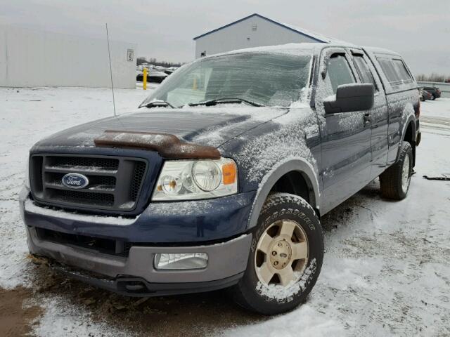 1FTPX145X5NC08225 - 2005 FORD F150 BLUE photo 2