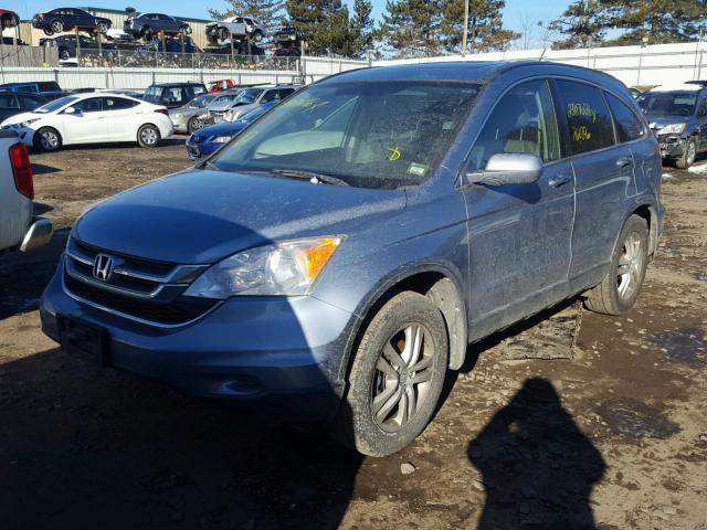 JHLRE4H79BC015344 - 2011 HONDA CR-V EXL BLUE photo 2