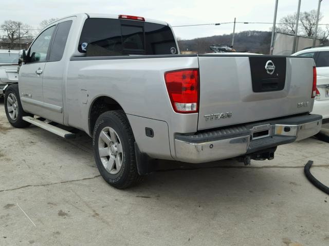 1N6BA06A97N234265 - 2007 NISSAN TITAN XE SILVER photo 3