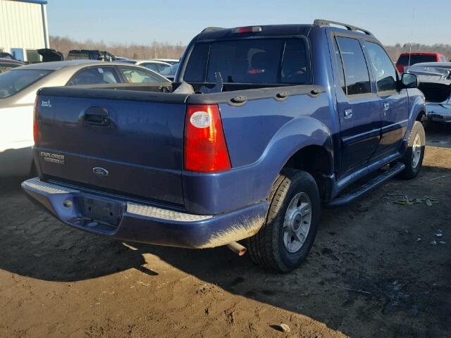 1FMZU67K24UA22114 - 2004 FORD EXPLORER S BLUE photo 4