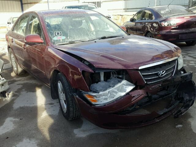 5NPET46C29H492343 - 2009 HYUNDAI SONATA GLS RED photo 1