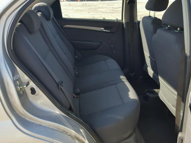 KL1TD56638B146507 - 2008 CHEVROLET AVEO BASE Gümüş fotoğraf 6