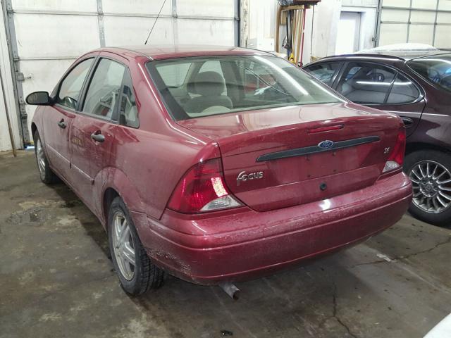 1FAFP34333W283450 - 2003 FORD FOCUS SE C RED photo 3