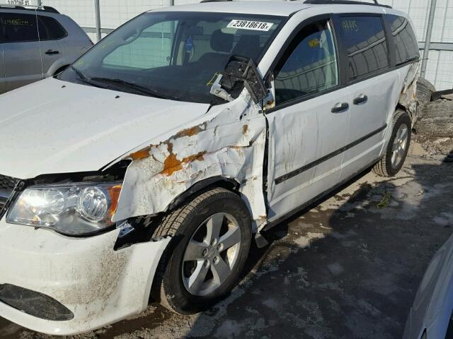 2C4RDGBG0FR734294 - 2015 DODGE GRAND CARA WHITE photo 9