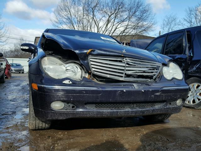 WDBRF61J02F273793 - 2002 MERCEDES-BENZ C 240 BLUE photo 9