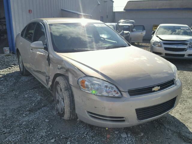 2G1WT58K389168925 - 2008 CHEVROLET IMPALA LT BEIGE photo 1