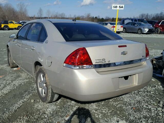 2G1WT58K389168925 - 2008 CHEVROLET IMPALA LT BEIGE photo 3