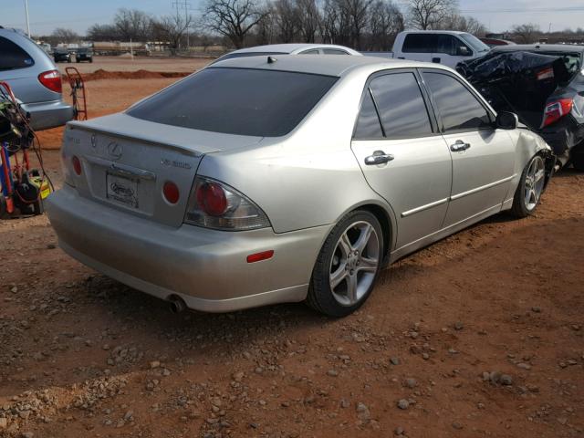 JTHBD192930070896 - 2003 LEXUS IS 300 SILVER photo 4