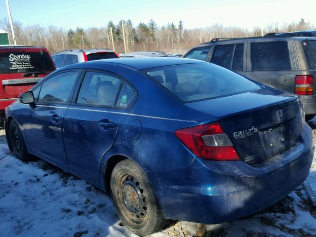 2HGFB2F8XCH546593 - 2012 HONDA CIVIC EX ლურჯი ფოტო 3