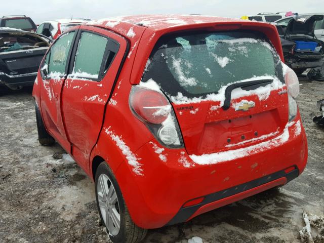 KL8CA6S92FC785002 - 2015 CHEVROLET SPARK LS RED photo 3