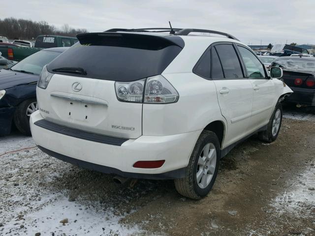 2T2HA31U74C035256 - 2004 LEXUS RX 330 WHITE photo 4