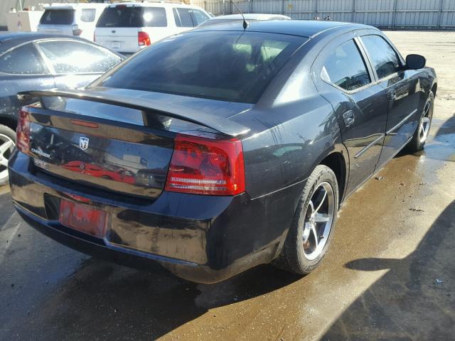 2B3KA43R08H248717 - 2008 DODGE CHARGER BLACK photo 4