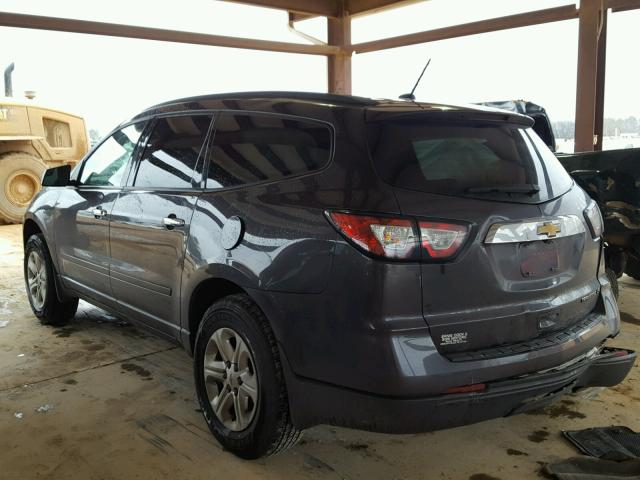 1GNKRFED2DJ237402 - 2013 CHEVROLET TRAVERSE L CHARCOAL photo 3