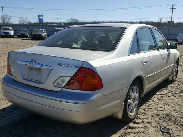 4T1BF28B42U252656 - 2002 TOYOTA AVALON XL GRAY photo 4