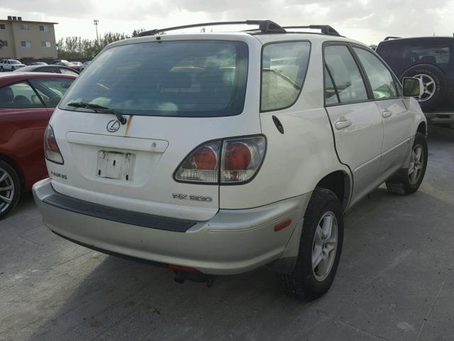 JTJGF10U020120791 - 2002 LEXUS RX 300 WHITE photo 4