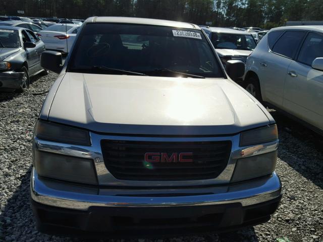 1GTCS136858235428 - 2005 GMC CANYON SILVER photo 9