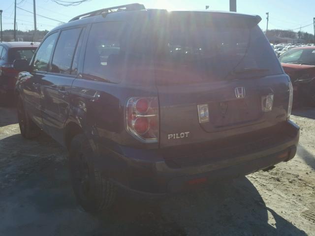 5FNYF18526B014578 - 2006 HONDA PILOT EX GRAY photo 3