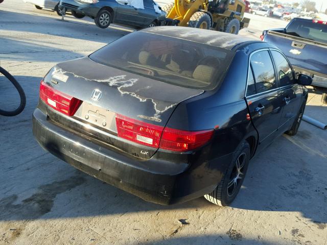 1HGCM56415A013528 - 2005 HONDA ACCORD LX BLACK photo 4