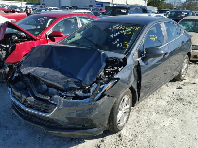 1G1BE5SM8H7133771 - 2017 CHEVROLET CRUZE LT BLACK photo 2