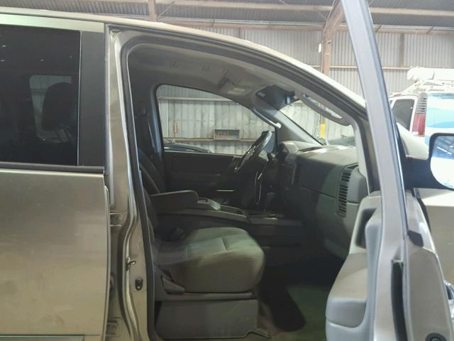 1N6BA07A06N519028 - 2006 NISSAN TITAN XE TAN photo 5