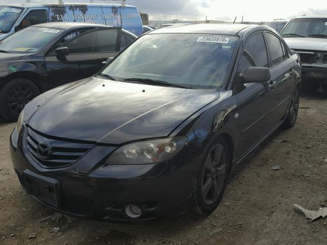 JM1BK323841108880 - 2004 MAZDA 3 S BLACK photo 2