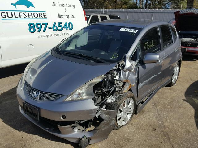 JHMGE874X9S045373 - 2009 HONDA FIT SPORT SILVER photo 2