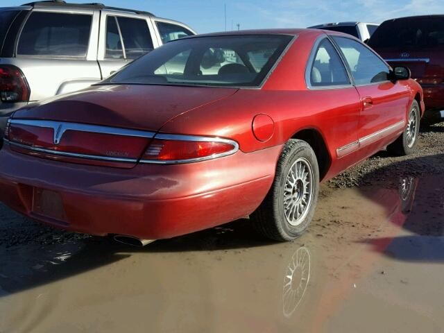 1LNFM91V4WY662568 - 1998 LINCOLN MARK VIII RED photo 4