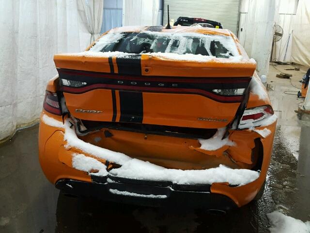 1C3CDFBAXDD342391 - 2013 DODGE DART SXT ORANGE photo 9