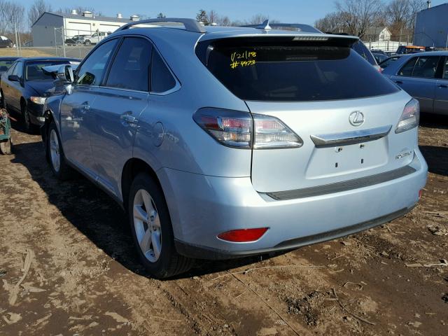 2T2BK1BAXBC088199 - 2011 LEXUS RX 350 BLUE photo 3