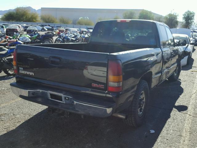 2GTEC19V621391499 - 2002 GMC NEW SIERRA BLACK photo 4