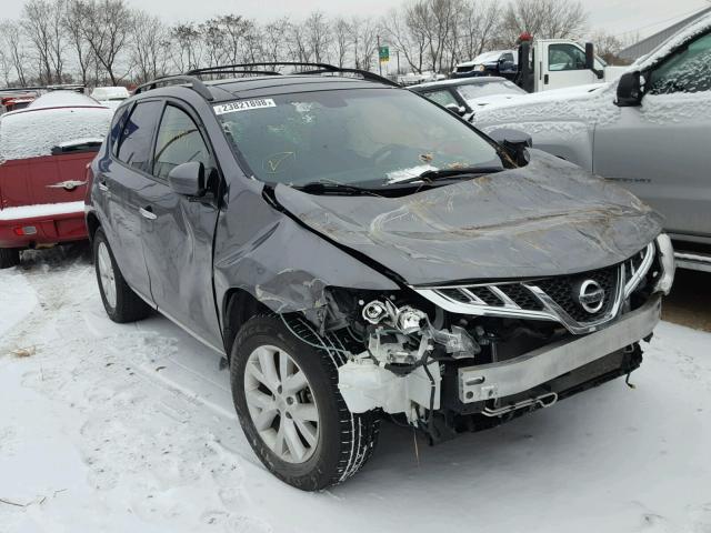 JN8AZ1MW4EW525618 - 2014 NISSAN MURANO S GRAY photo 1