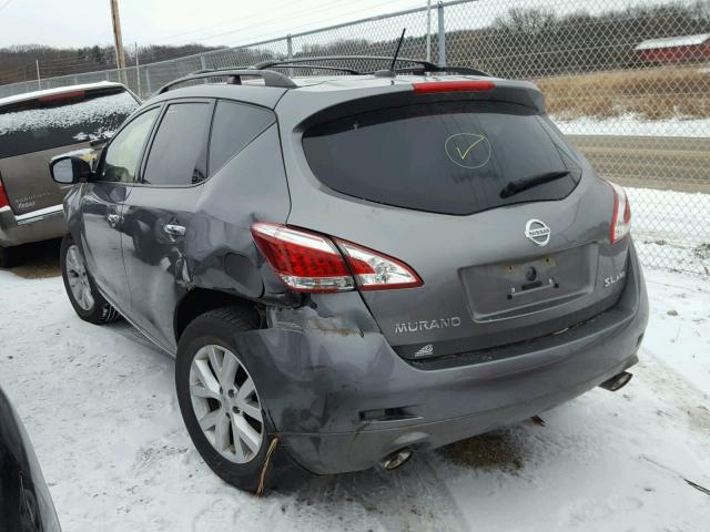 JN8AZ1MW4EW525618 - 2014 NISSAN MURANO S GRAY photo 3