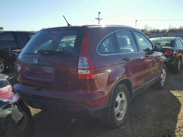 5J6RE48358L049519 - 2008 HONDA CR-V LX RED photo 4