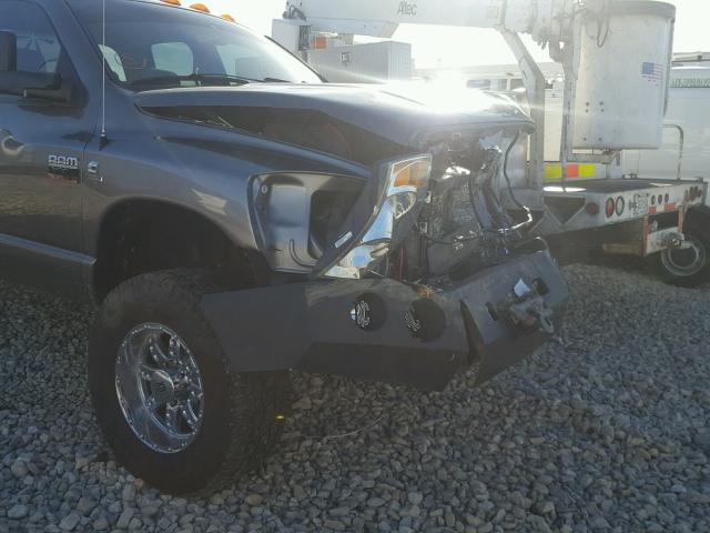 3D7KS28A87G854581 - 2007 DODGE RAM 2500 S GRAY photo 9