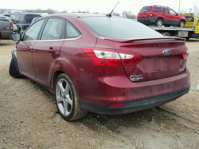 1FADP3J25DL244266 - 2013 FORD FOCUS TITA BURGUNDY photo 3