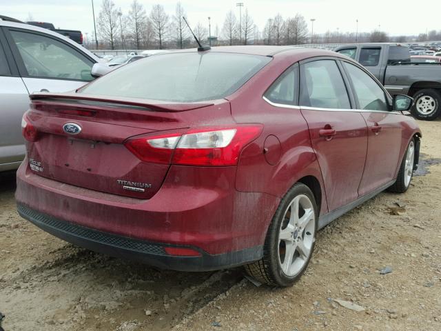 1FADP3J25DL244266 - 2013 FORD FOCUS TITA BURGUNDY photo 4