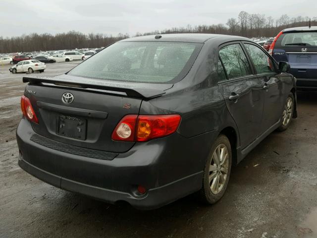 1NXBU40EX9Z016322 - 2009 TOYOTA COROLLA BA GRAY photo 4